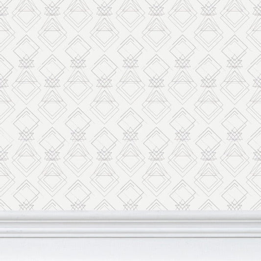 This subtle geometric design in snow white holds the frequency of inspiration and creativity—ideal for studios, offices, co-working spaces, and anywhere new ideas are born.