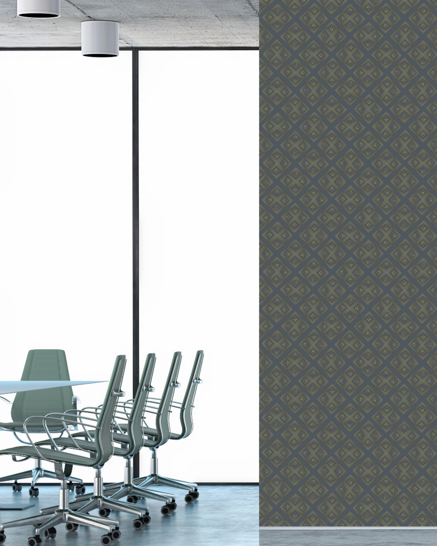 Focus in Emerald | Encoded Wallpaper for Mental Clarity & Deep Work Dark green energy charged wallpaper for concentration and focus in an office workspace.